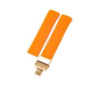 ROUHO Wasserdichtes Silikonarmband 21mm Uhrenband Edelstahl Faltschließe Gummi Armreif Ersatz für Tissot T-Touch T013 T081 T091