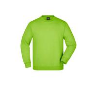 Round-Sweat Heavy Junior Klassisches Komfort Rundhals-Sweatshirt grün, Gr. XL