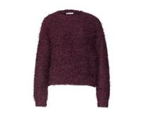 rounded neck fringe sweater 34