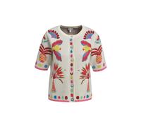 ROUNDNECK CARDIGAN W PLACKET AE 1/2 L