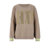 miss goodlife Oversized Sweatshirt mit Label-Detail in Sand, Größe M