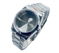 ROUREOX 10ATM Silber Uhrengehäuse 3-Glieder Armband 36mm 40mm Saphirglas Schraubkrone NH35 NH36 for Rolex Oyster Perpetual/Datejust-D 36MM