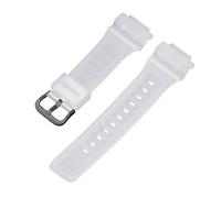 ROUREOX 18mm Herren Silikon Uhrenarmband Wasserdicht Kautschuk Ersatzarmband Sport Dornschließe für Casio AQ-S810W/800W/AEQ-110W/SGW-300H/400H/500H-9 + Schwarz 18MM