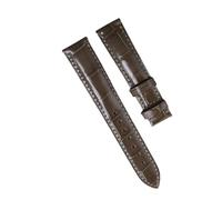 ROUREOX 19mm Weich-Echtlederarmbänder Vintage Ersatzarmbänder Reparaturzubehör für LONGINES CHOPARD Omega-Kaffee