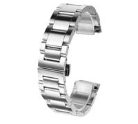 ROUREOX 20mm Festmetall Einsatz Uhrarmband, Herren Edelstahl Ersatz Uhrarmband für Tissot 1853 PRS 516 T044.417.21.041.00-Silber 20MM