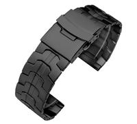 ROUREOX 22MM Herren Metall Ersatz Uhrarmband, Edelstahl Uhrarmband Gerades Ende für Casio Edifice EFR-303/EFV-540/EFS-S510-Schwarz 22MM