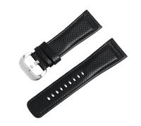 ROUREOX 28mm Perforiertes Leder Uhrenarmband, Atmungsaktiv Rally Racing Stil Ersatzband für SEVENFRIDAY P1 P2 P3 Q1 S1 M2 M3 T1-Schwarz