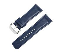 ROUREOX 28mm Perforiertes Leder Uhrenarmband, Atmungsaktiv Rally Racing Stil Ersatzband für SEVENFRIDAY P1 P2 P3 Q1 S1 M2 M3 T1-Blau