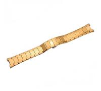ROUREOX 316L Edelstahl Notch Ersatz Uhrarmband, Ausdehnbares Schmetterlingsverschluss, Uhrzubehör für RADO LD6020-Gold 14 * 7MM