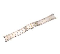 ROUREOX 316L Edelstahl Notch Ersatz Uhrarmband for RADO LD6020 | Ausdehnbares Schmetterlingsverschluss Uhrzubehör Casual Sport