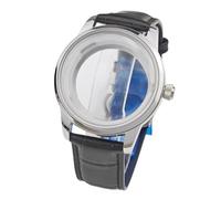 ROUREOX 39.5mm Vintage Dresswatch Gehäuse Set Lederband Schmetterlingsschließe Gewölbtes Mineralglas NH35 NH36 für Seiko Presage SRPB41J1-1 39.5MM