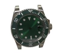 ROUREOX 40mm Diver Uhrengehäuse Kit für Miyota 8215, ETA 2836, Mingzhu 2813 Uhrwerk, Saphirglas, Keramik Lünette für Rolex Submariner/GMT-Master - 7