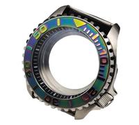 ROUREOX 42MM Saphir-Edelstahl Uhrengehäuse, NH35/NH36 Bewegung Passend, 28,5MM Zifferblatt Geeignet, Uhren Modifikation Zubehör, Transparenter Gehäuseboden für Seiko SKX007-16