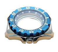 ROUREOX 44MM Edelstahl Uhrengehäuse, NH35/NH36 Bewegung Passend, Transparenter Boden, Mineralspiegel, Ersatzgehäuse für Seiko Prospex Diver's-1