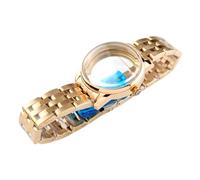 ROUREOX Damen 33mm Dresswatch Gehäuse Armband Set Gewölbtes Mineralglas NH35 NH36 Uhrwerk Vintage Modding Teile für Seiko Presage Cocktail Time-B3 33MM