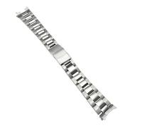 ROUREOX Edelstahl Uhrenarmband Vintage Metallband 18mm 19mm 20mm Gebogener Anstoß Ersatzarmband für Seiko - G 18mm