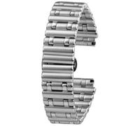 ROUREOX Herren 316 Edelstahl Uhrarmband, All-Stahl Ersatzarmband, Gerades Ende Armband für Breitling Super Chronomat-Silber 24MM