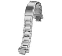 ROUREOX Herren 316L Edelstahl Uhrarmband, Festmetall Ersatz Uhrarmband-Silber 24 * 16MM für CASIO G-Shock GST-B400