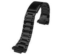 ROUREOX Herren Edelstahl Einsatz Uhrzubehör, Konvexes Ersatz Uhrarmband für Casio Edifice EFB-680(5579)-Schwarz 14MM