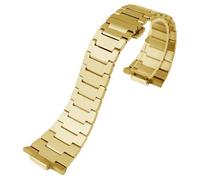 ROUREOX Herren Edelstahl Ersatz Uhrarmband, Metall Uhrarmband Spezielle Schnittstelle für Tissot PRX Super Player T137.407/T137.410-Gold 27 * 12MM