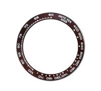 ROUREOX Keramik Lünetteneinsatz 38,8mm x 30,5mm, Ersatz Uhrenring Uhren Modding für Rolex Cosmograph Daytona Valjoux 7750 Movement-Braun + Weiß