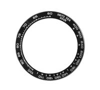ROUREOX Keramik Lünetteneinsatz 38,8mm x 30,5mm, Ersatz Uhrenring Uhren Modding für Rolex Cosmograph Daytona Valjoux 7750 Movement-Schwarz + Weiß