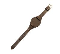 ROUREOX Leder Uhrenarmband Edelstahlspange Quick-Release Ersatz Rindlederarmband 18mm für FOSSIL ES4113 ES4114 ES3616 ES3625-Kaffee + Roségold
