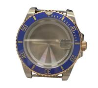 ROUREOX Miyota 8215 Uhrengehäuse 41mm Bicolor Diver Style, Saphirglas Datumslupe, passend für ETA 2836 Mingzhu Uhrwerk Mod Teile für Gucci Dive - 3