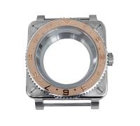 ROUREOX NH35 Quadratisches Uhrengehäuse 42mm Edelstahl, Saphirglas, Drehbare Lünette, Instrumenten-Stil, Mod Teile passend für NH36 für Bell & Ross - 5