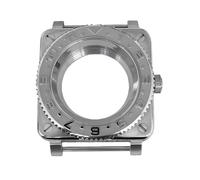 ROUREOX NH35 Quadratisches Uhrengehäuse 42mm Edelstahl, Saphirglas, Drehbare Lünette, Instrumenten-Stil, Mod Teile passend für NH36 für Bell & Ross - 9