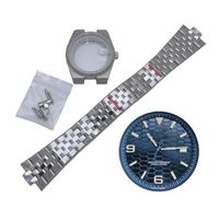 ROUREOX NH35 Uhren Mod Kit 39,5mm, Integriertes Edelstahlgehäuse, passend für NH36 Uhrwerk, Saphirglas Mod Teile für Rolex Datejust/Royal Oak/Tissot PRX - 14