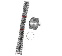 ROUREOX NH35 Uhren Mod Kit 39mm 904L Stahl GMT Style, Feste 24-Stunden-Lünette, Saphirglas mit Datumslupe, passend für NH36 für Rolex Explorer - 5