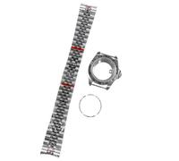 ROUREOX NH35 Uhren Mod Kit 39mm 904L Stahl GMT Style, Feste 24-Stunden-Lünette, Saphirglas mit Datumslupe, passend für NH36 für Rolex Explorer - 6