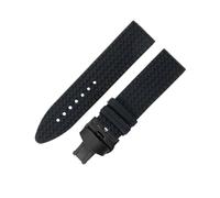 ROUREOX Silikonarmband Weiches Kautschukband Racing Sportarmband Uhrenarmband Ersatzband Edelstahl Faltschließe für Chopard Mille Miglia Series-A5 21mm