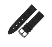 ROUREOX Silikonarmband Weiches Kautschukband Racing Sportarmband Uhrenarmband Ersatzband Edelstahl Faltschließe für Chopard Mille Miglia Series-A3 21mm