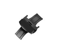 ROUREOX Uhren Ersatz Verschluss Doppelter Druckknopf Edelstahl Butterfly Schließe für Seiko Tissot Omega CASIO-Schwarz 22mm