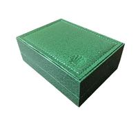 ROUREOX Uhrenhalter Einzeln Grün - Uhrenbox in Lederoptik - Tragbare Aufbewahrungsbox für Unterwegs für Rolex Deepsea