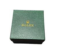 ROUREOX Uhrenhalter Etui Einzel Grün Box Holz Aufbewahrung Organizer Leder Außen Schutz für Rolex Cosmograph Daytona