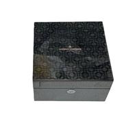 ROUREOX Universal Große Uhrenbox Quadratische Holz Aufbewahrungstruhe Hochglanz Finish Schwarz Interieur für Vacheron Constantin Malte