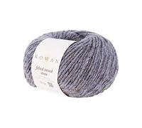 Rowan 9802116-00719 Handstrickgarn, 50% Wolle, Viskose, 25% Alpaka, Granite, onesize
