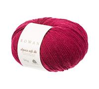 Rowan 9802210-00206 Handstrickgarn, Alpaka, Deep Rose, onesize