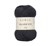 Rowan 9802218-00120 Handstrickgarn, 57% Wolle, 33% Polyacryl, 10% Kaschmir, Anthracite, onesize