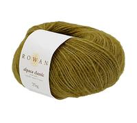 Rowan 9802214-00111 Handstrickgarn, 57% Alpaka, 43% Baumwolle, Green Moss, 6,4cm x 6,4cm x 11cm, 50 Gramm
