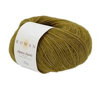 Rowan Alpaca Classic Garn, 111 Green Moss, Vorteilspack, 10 x 25 g Knäuel, 120 Meter pro Knäuel