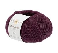 Rowan Alpaca Classic Garn, 123 Purple Rain, Vorteilspack, 10 x 25 g Knäuel, 120 Meter pro Knäuel