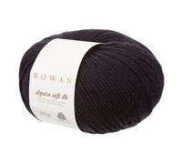 Rowan Alpaca Soft DK Garn, 216 Simply Black, Vorteilspack, 10 x 50 g Knäuel, 125 Meter pro Knäuel