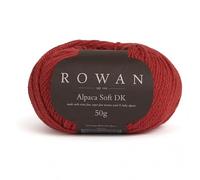 Rowan Alpaca Soft DK Garn, 229 Zinnoberrot, Vorteilspackung, 10 x 50 g Knäuel, 125 Meter pro Knäuel