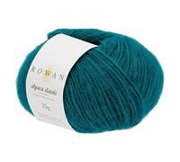 Rowan Alpaka-Garn, klassisches Garn, 108 Grünspan, Vorteilspackung, 10 x 25 g Knäuel, 120 Meter pro Knäuel