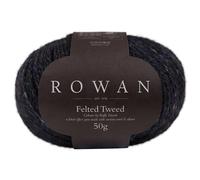 Rowan Gefilztes Tweed-Garn, 211 Schwarz, Vorteilspackung, 10 x 50 g-Knäuel, 175 Meter pro Knäuel