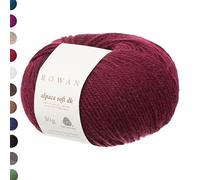 Rowan Wolle Alpaca Soft dk, Merinowolle mit Baby Alpakawolle für Nadelstärke 4 mm (205 burgund)